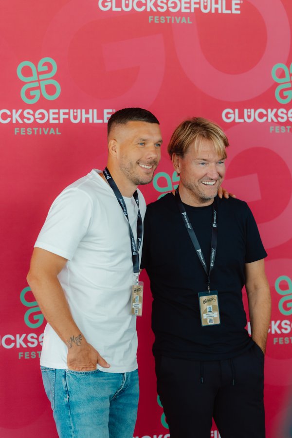Markus Krampe und Lukas Podolski